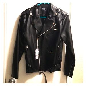 Faux Leather Unisex Jacket Size Medium *BRAND NEW*